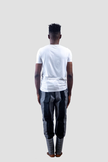 Ibile Pants (Aso Oke Pants) Navy Blue - Image 7